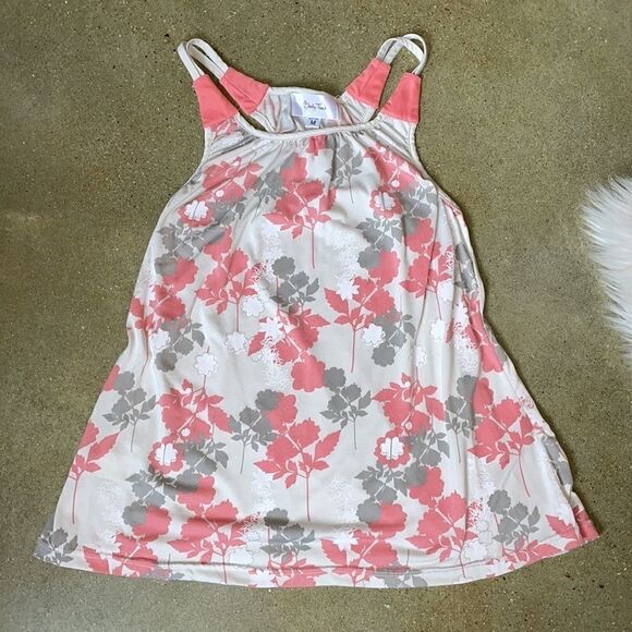 Body Touch Floral Pink Racerback Tank Top (Size: Medium) - Picture 12 of 12